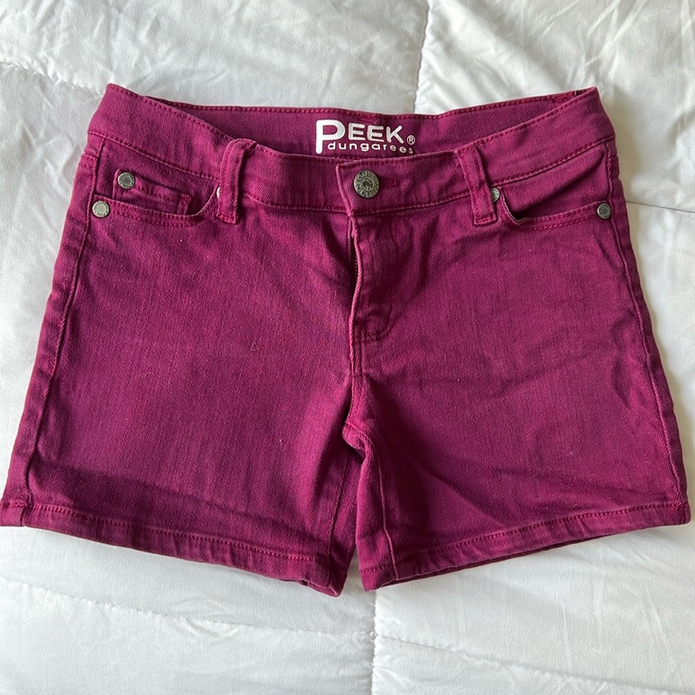 Peek kids stretch denim shorts